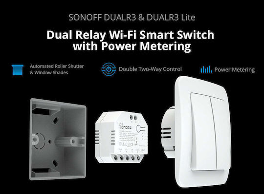 Sonoff Smart Switch 2 Channels Wi-Fi 15A