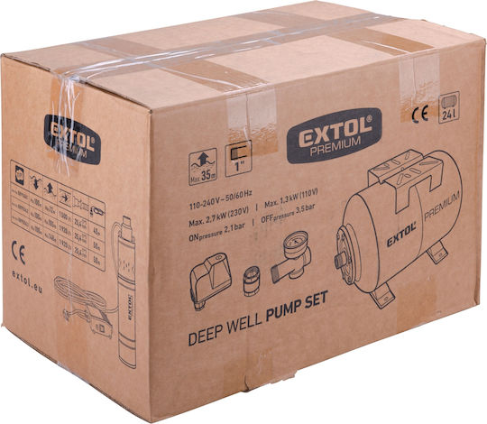 Extol Vas Expansiune Alimentarea Cu Apă Vertical 24lt