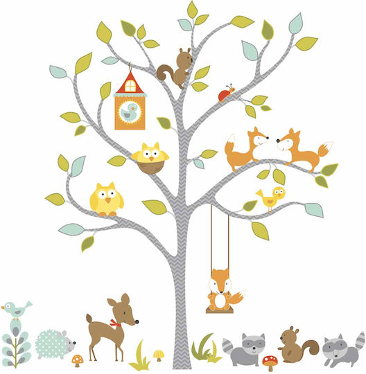 RoomMates Decor Kids Wall Sticker Tree & Foxes 109x147cm