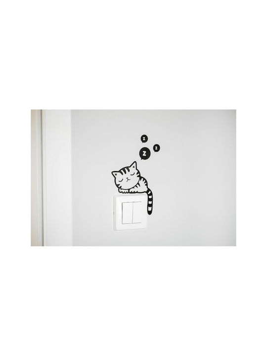 Gadget Master Sleepy Kitty Cat Sticker