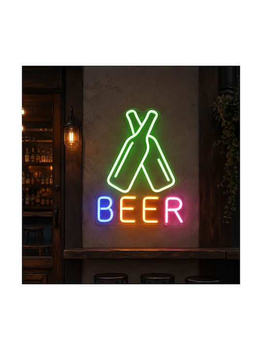Neon Διακοσμητικό Φωτιστικό Beer Bottles LED