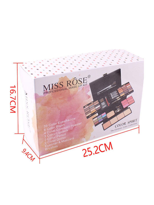 Set Profesional De Machiaj Color Spirit Miss Rose All In One