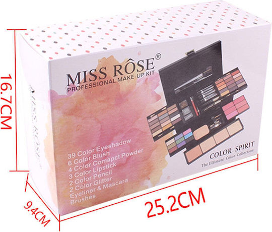Set Profesional De Machiaj Color Spirit Miss Rose All In One