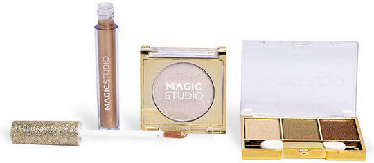 Golden Make-up-Paletten und Sets Highlighter Palette Magic Studio 3 Stück