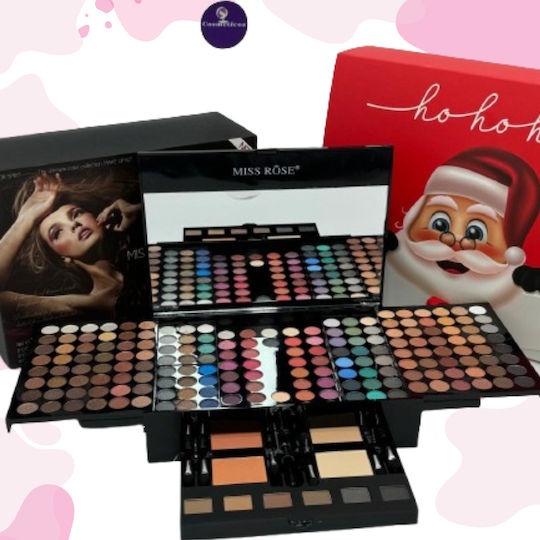 Set Cadou Kit Machiaj 190 Culori Farduri De Ochi Blush Eyeliner Pudră + Set 18 Pensule De Machiaj Megaga Gold De Înaltă Calitate