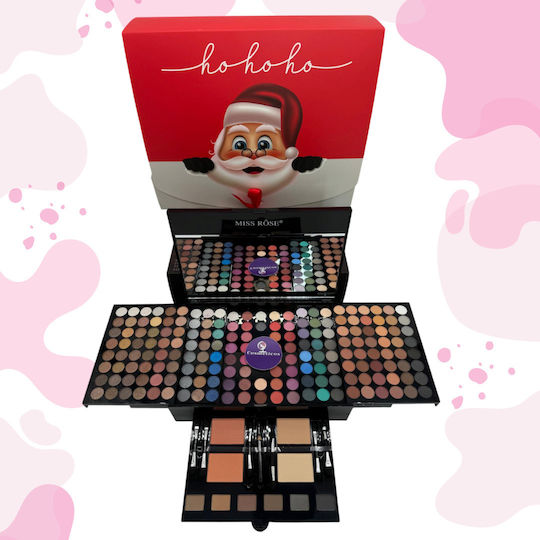 Set Cadou Kit Machiaj 190 Culori Farduri De Ochi Blush Eyeliner Pudră + Set 18 Pensule De Machiaj Megaga Gold De Înaltă Calitate