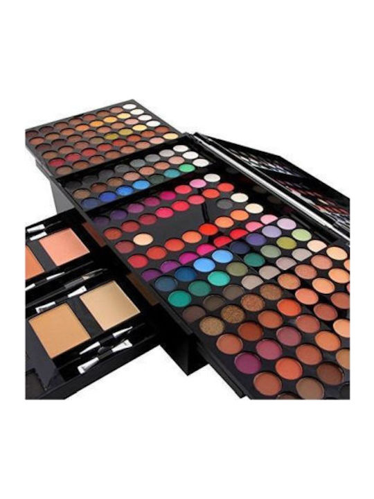 Set De Machiaj Miss Rose 190 Culori Fard De Pleoape Blush Eyeliner Pulbere