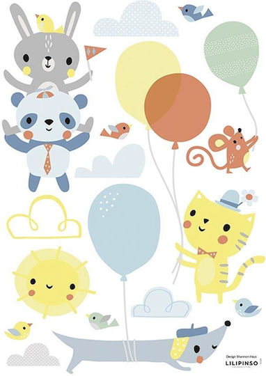 Lilipinso Kinder Wandsticker Wand 27.9x42cm