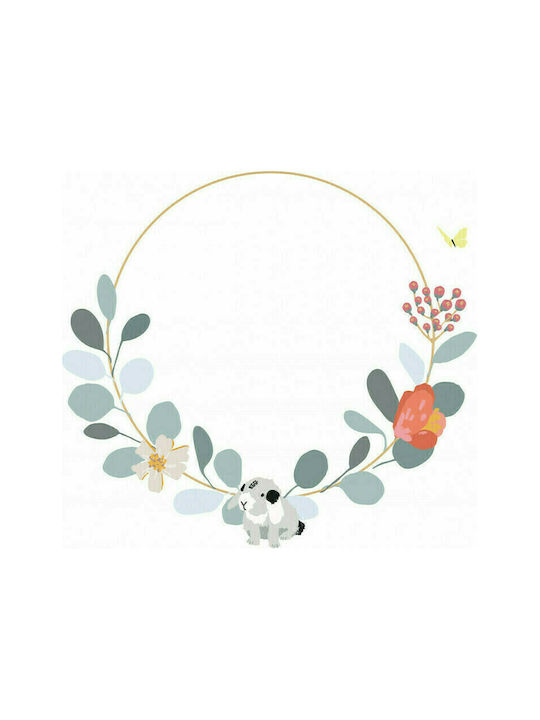 Mimi'lou Детска стикерна за стена Стена Flower Wreath