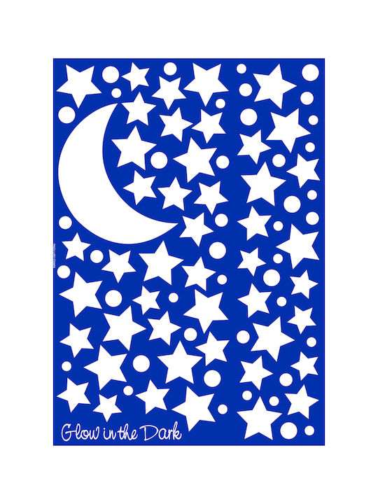Ango Kinder Wandsticker Wand Leuchtend Starry Night L 90Stück