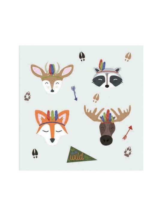 RoomMates Decor Детска стикерна за стена Стена Sleepy Woodland Animals 13бр