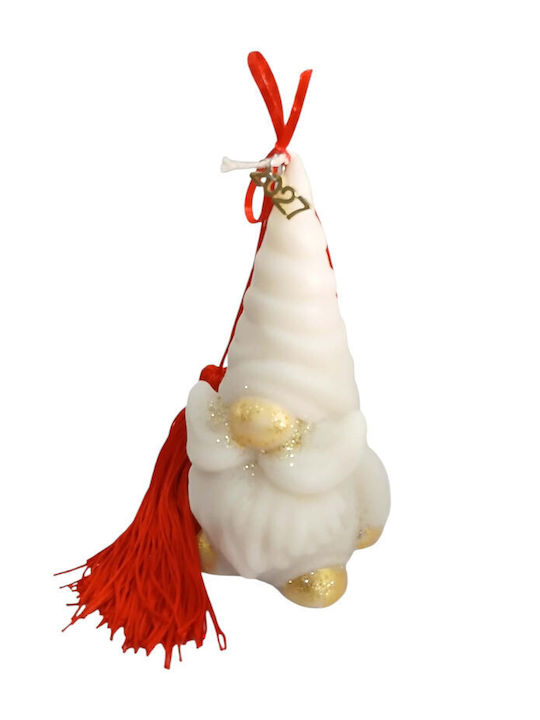 Kalliopi Silver Weihnachtskerze 14x8cm