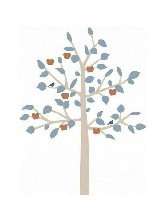 Mimi'lou Autocolant Decorativ pentru Copii Perete Big Apple Tree Albastru
