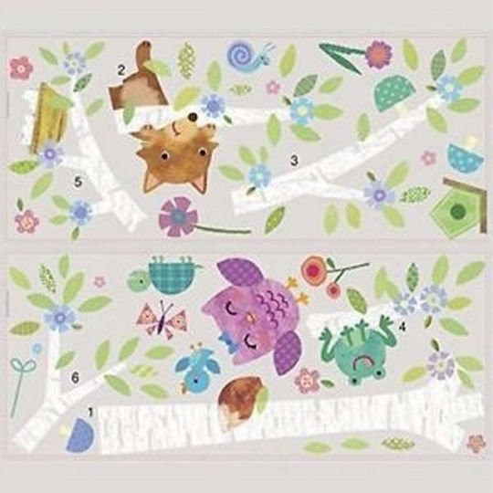 RoomMates Decor Kids Vinyl Wall Sticker Baby Birch Tree 110x117cm 27pcs