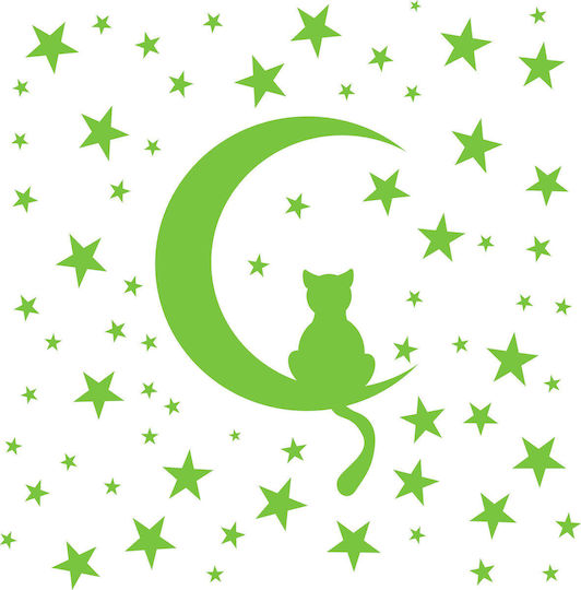 Decowalls Kids Glow-in-the-Dark Wall Sticker 60x120cm