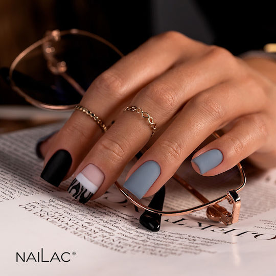 NaiLac Лак за нокти Дълготраен Quick Dry Сив #473 7ml