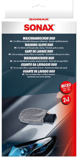 Sonax Duo Microfiber Car Wash Glove 2 1