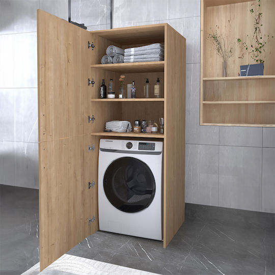 Megapap Bathroom Laundry Cabinet 70x70x180cm Oak