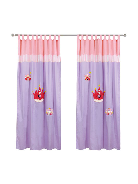 Das Home Kids Tab Top Curtain 2108 Lilac 420142602108 140x260cm