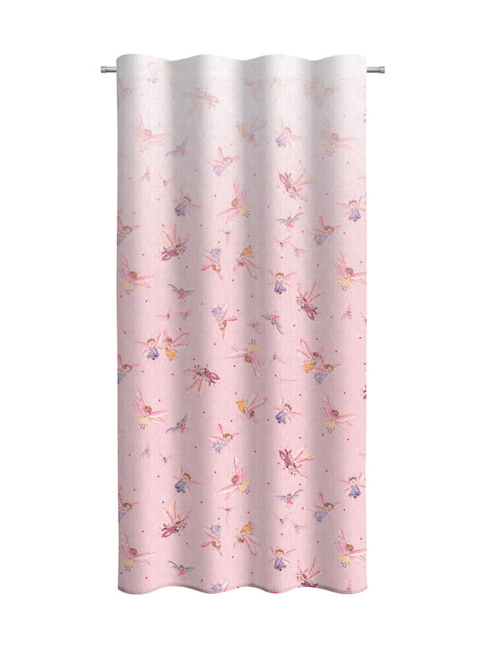 Guy Laroche Kids Rod Pocket Curtain Fairy Pink 1152030219003 145x270cm