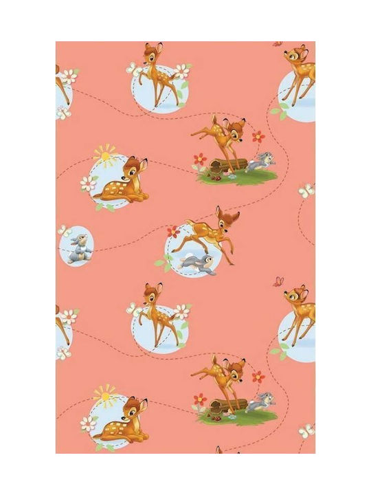 Disney Kids Tab Top Curtain Bambi 33 Orange 140x290cm