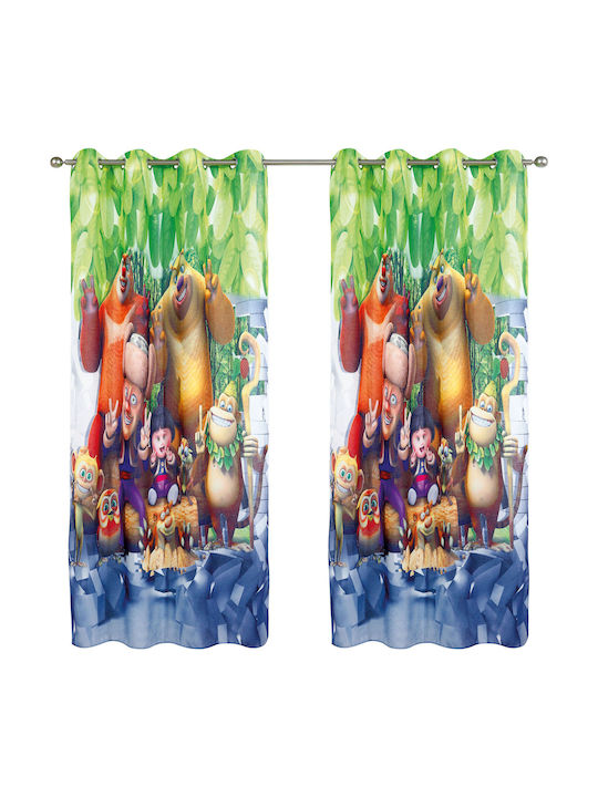 Das Home Kids Grommet Top Curtain Multicolour 420142802123 140x280cm