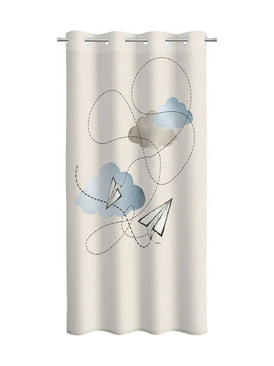 Saint Clair Kids Grommet Top Curtain Glide Beige 1752030120004 160x240cm