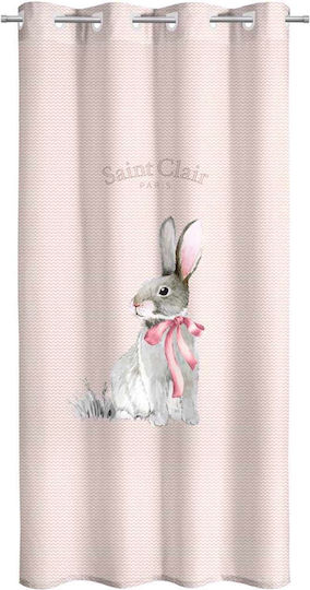 Saint Clair Kids Grommet Top Curtain Lapin 160x240cm Saint Clair Kids Grommet Top Curtain Lapin 160x240cm