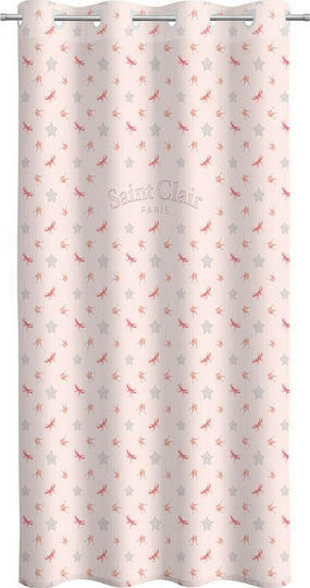 Saint Clair Детска завеса Rosie с куки Pinky V2 1752030120007 160x240cm