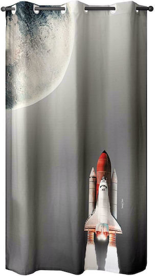Saint Clair Perdea pentru Copii Space cu Capsatoare Gri 1752030221003 160x240buc