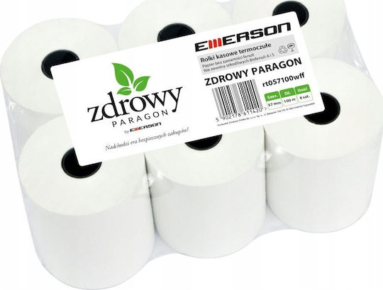 Emerson Θερμική Χαρτοταινία Fax 55gr/m² 6τμχ