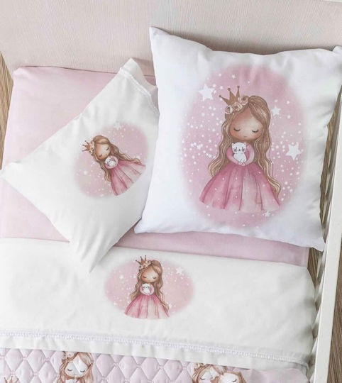 Borea Kinder Wurfkissen Little Queen Weiß 45x45cm