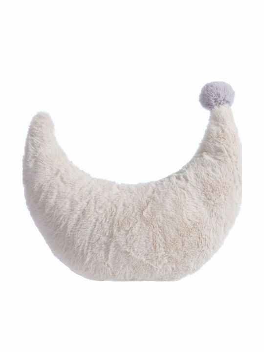 Nef-Nef Homeware Kids Decorative Pillow Moon Ecru 30x25cm