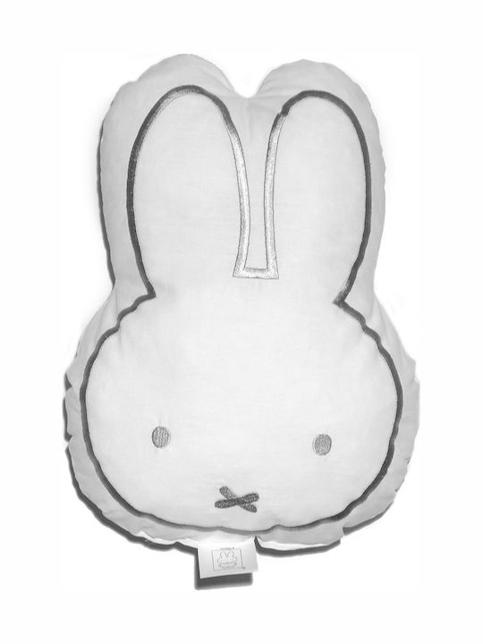 Baby Oliver Παιδικό Διακοσμητικό Μαξιλάρι Miffy Γκρι 25x35εκ.