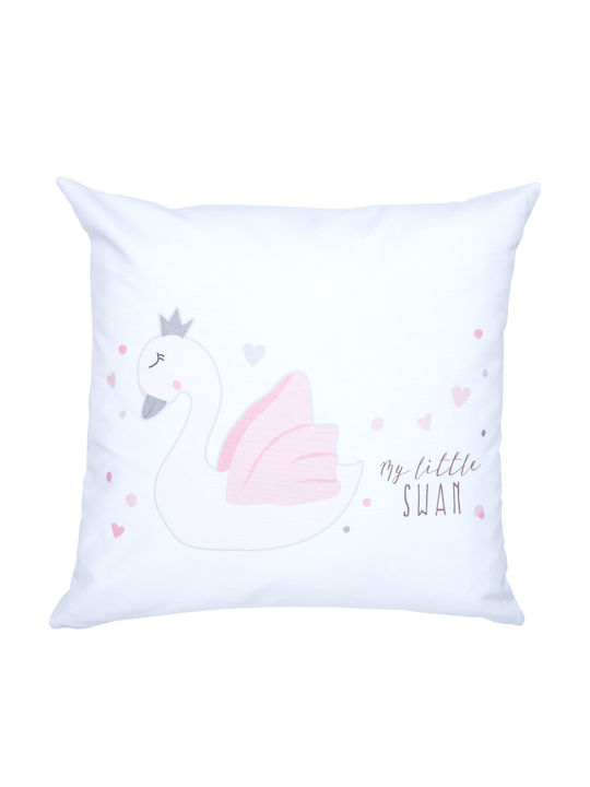 Borea Pernă Decorativă Pentru Copii My Little Swan Albă 45x45cm