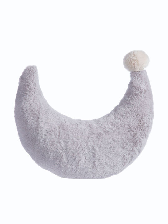 Nef-Nef Homeware Kinder Wurfkissen Moon Grau 30x25cm