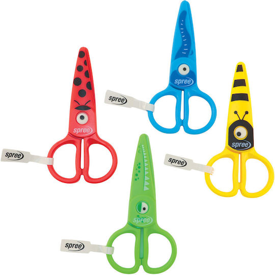 Kids Scissors Plastic Colorful Animal 12.2cm