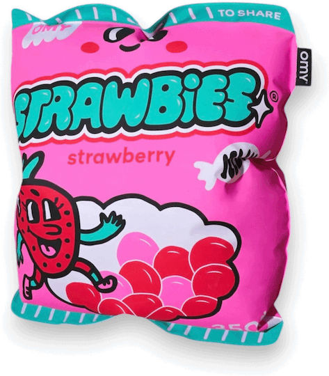 Omy Inflatable Floor Pillow Strawbies Omy Inflatable Floor Pillow Strawbies