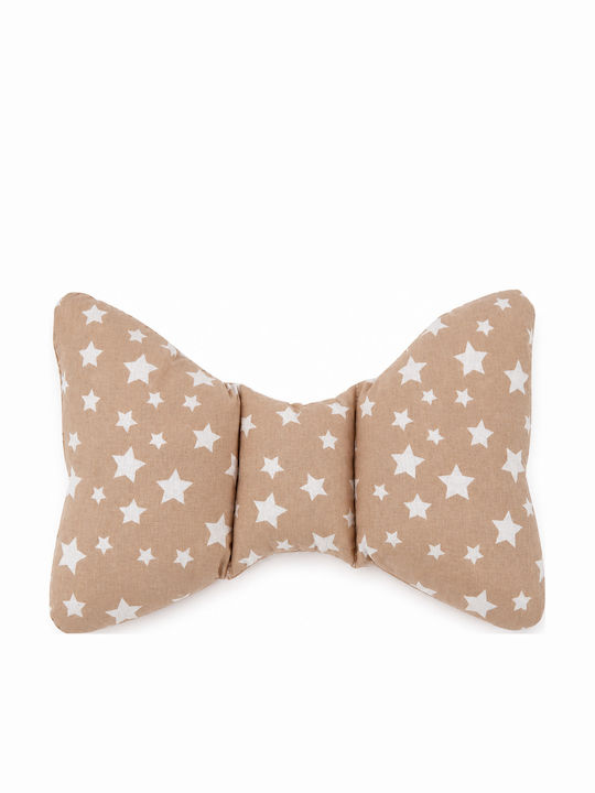 Butterfly Baby Pillow Beige Stars