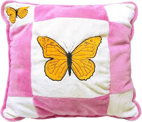Plüsch Kinder Wurfkissen Chippo 1600-36 1-116 Schmetterlinge Buntes Design Extrem Weich 35 X 35 Cm Bunt