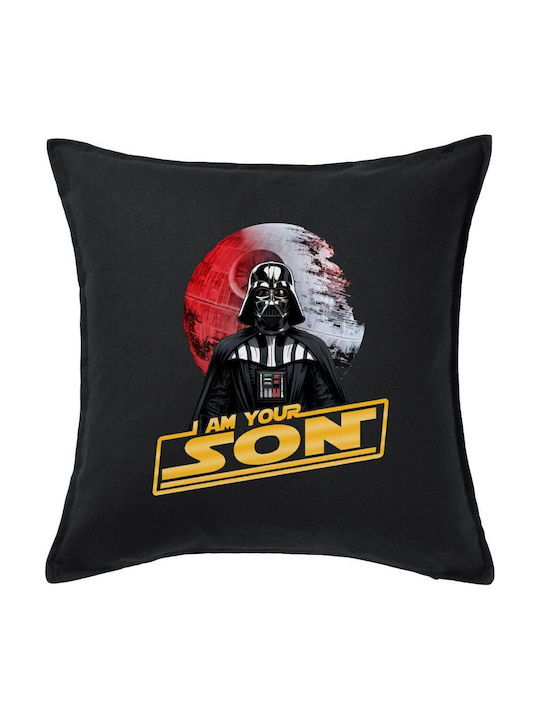 Star Wars I Am Your Son Kids Throw Pillow Black 100% Cotton Contains Filling 50x50cm