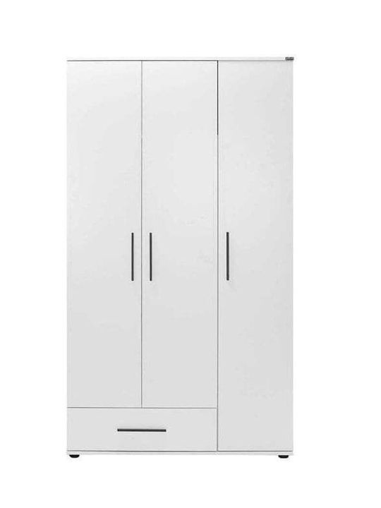 Ușă triplă Dulap Alb 103x52x187cm