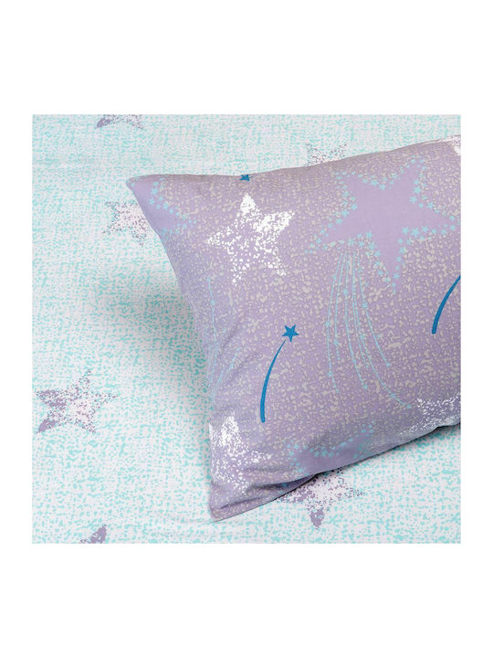 Melinen Star Boy Kids Cotton Pillowcase Set 50x70cm Purple 2000044005