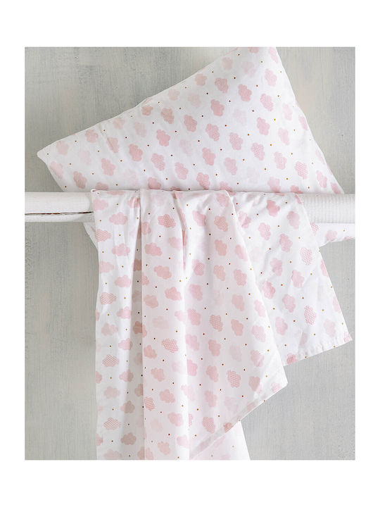 Rythmos Cloudy Kinder Kissenbezüge Set 50x70cm Pink