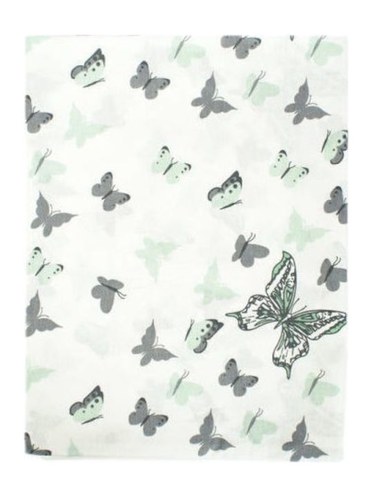 Dimcol Butterfly Kids Cotton Pillowcase 50x70cm 57 Green