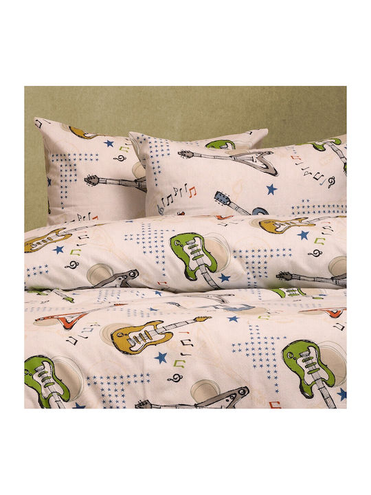 Melinen Kinder Kissenbezüge Set 53x72cm Music Ice