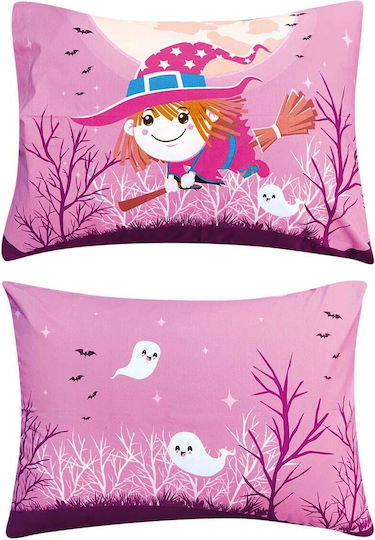 Kentia Hans Kids Cotton Pillowcase Set 50x70cm Pink-purple Kentia Hans Kids Cotton Pillowcase Set 50x70cm Pink-purple