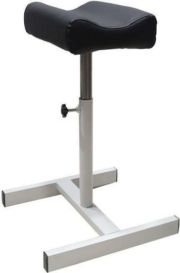 Wheeled Black Footstool