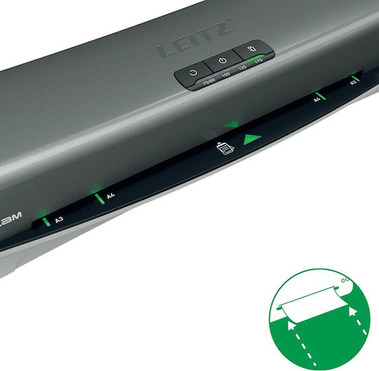 Leitz Leitz Laminiergerät iLam Office Pro A3 Silber Schreibtisch für A3 250 Mikron