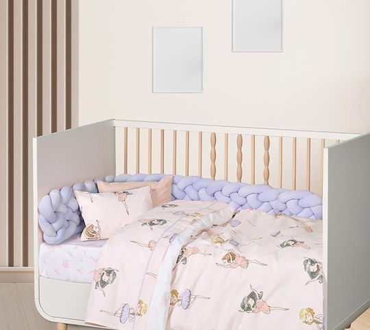 Das Home Set Baby Bettlaken Für Krippe Baumwolle Flieder Rosa 130x170cm 3Stück